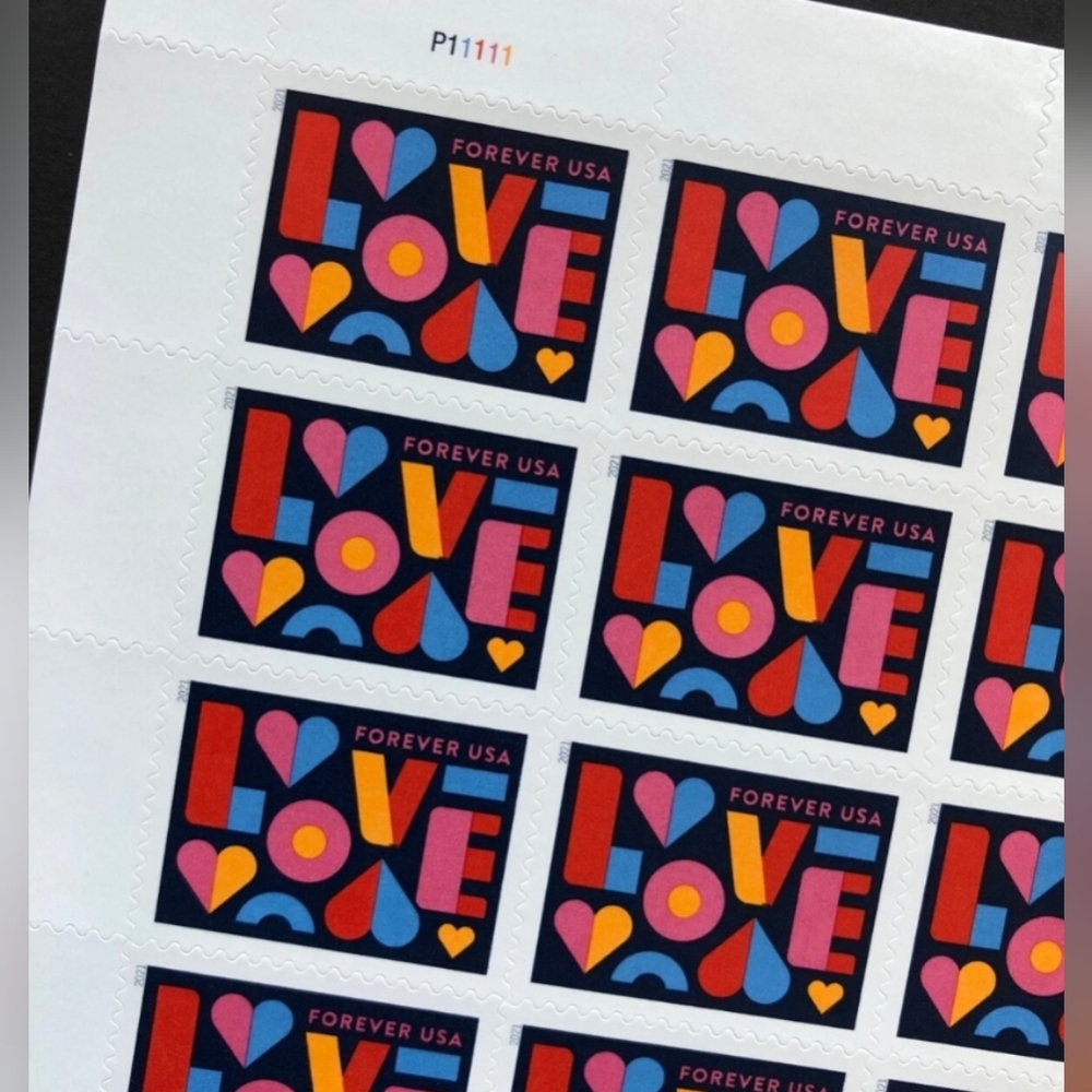 LOVE Stamps 40 Pane of 20 Forever Stamps-2021-MNH 2 panes (sheet) FINAL PRICE - Picture 5 of 8